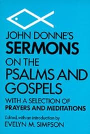 Tapa de John Donne's sermons on the Psalms and Gospels