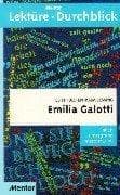 Tapa de Emilia Galotti. Diverse Umschlagfarben, unsortiert. Inhalt, Hintergrund, Interpretationen
