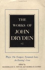 Tapa de The Works of John Dryden, Volume X: Plays