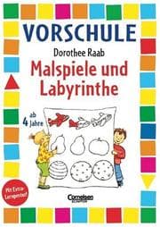 Tapa de Vorschule. Malspiele und Labyrinthe.