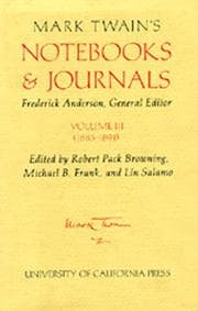 Tapa de Mark Twain's Notebooks & Journals, Volume III