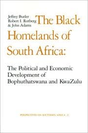 Tapa de The Black Homelands of South Africa