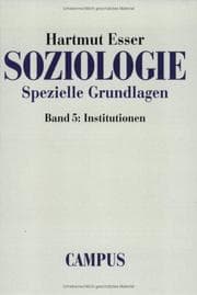 Tapa de Soziologie. Spezielle Grundlagen 5. Institutionen