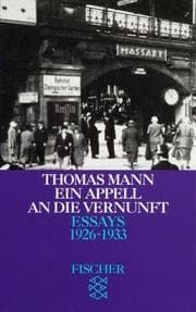 Tapa de Essays III. Ein Appell an die Vernunft 1926 - 1933