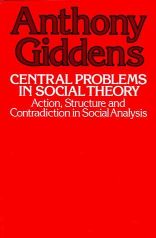 Tapa de Central problems in social theory
