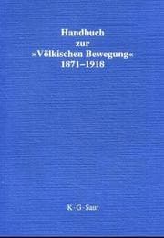 Tapa de Handbuch Zur Völkischen Bewegung, 1871-1918