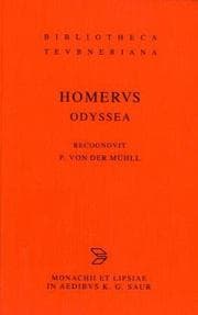 Tapa de Odyssea (Bibliotheca scriptorum Graecorum et Romanorum Teubneriana)