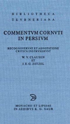 Tapa de Commentum Cornuti in Persium