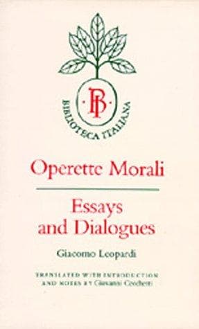 Tapa de Operette Morali
