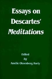 Tapa de Essays on Descartes' Meditations