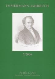 Tapa de Immermann-Jahrbuch 7/2006