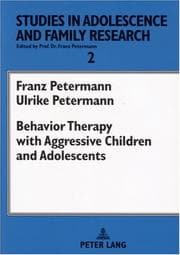 Tapa de Behavior Therapy with Aggressive Children and Adolescents