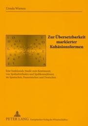 Tapa de Zur Ubersetzbarkeit Markierter Kohasionsformen