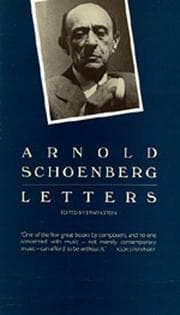Tapa de Arnold Schoenberg letters