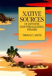 Tapa de Native sources of Japanese industrialization, 1750-1920