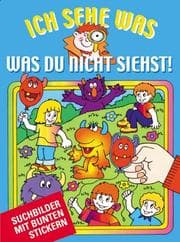 Tapa de Stickerbuch Ich sehe was, was du nicht siehst. Blaue Ausgabe