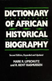 Tapa de Dictionary of African Historical Biography