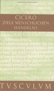 Tapa de Über die Ziele des menschlichen Handelns. Lateinisch und deutsch