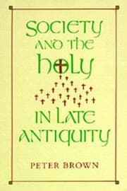 Tapa de Society and the Holy in Late Antiquity