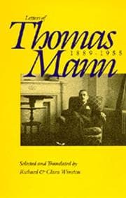 Tapa de Letters of Thomas Mann, 1889-1955