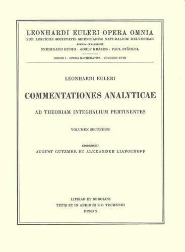 Tapa de Commentationes geometricae 1st part