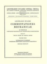 Tapa de Commentationes mechanicae ad theoriam corporum flexibilium et elasticorum pertinentes 1st part