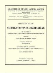 Tapa de Commentationes mechanicae ad theoriam corporum flexibilium et elasticorum pertinentes 2nd part/1st section