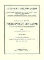Tapa de Commentationes mechanicae ad theoriam corporum fluidorum pertinentes 1st part