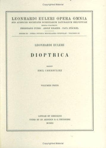 Tapa de Dioptrica 1st part