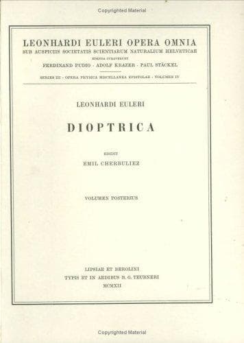 Tapa de Dioptrica 2nd part
