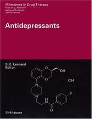 Tapa de Antidepressants (Milestones in Drug Therapy)