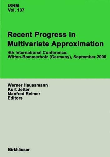 Tapa de Recent Progress in Multivariate Approximation