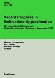 Tapa de Recent Progress in Multivariate Approximation