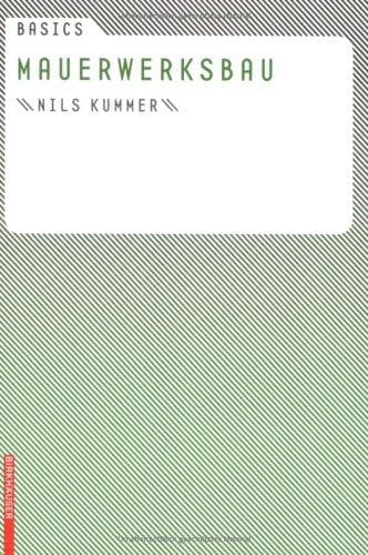 Tapa de Basics Mauerwerksbau (Basics)