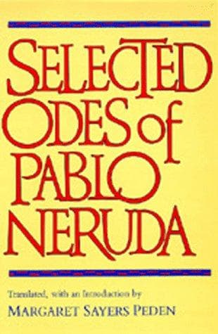 Tapa de Selected odes of Pablo Neruda