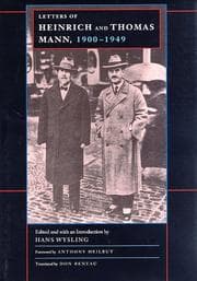 Tapa de Letters of Heinrich and Thomas Mann, 1900-1949