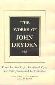 Tapa de The Works of John Dryden, Volume XIV
