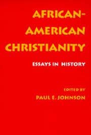 Tapa de African-American Christianity