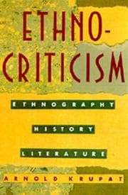 Tapa de Ethnocriticism