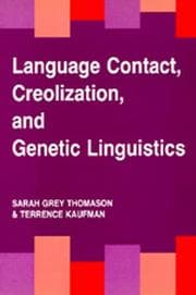 Tapa de Language contact, creolization, and genetic linguistics