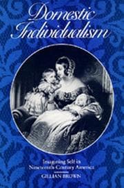 Tapa de Domestic Individualism