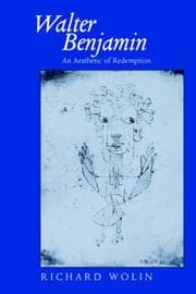Tapa de Walter Benjamin, an aesthetic of redemption