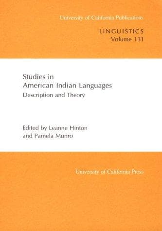 Tapa de Studies in American Indian Languages