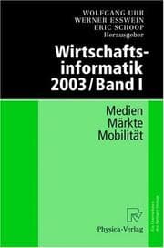 Tapa de Wirtschaftsinformatik 2003 / Band I