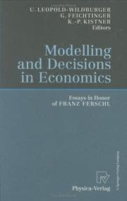 Tapa de Modelling and decisions in economics