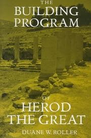 Tapa de The building program of Herod the Great