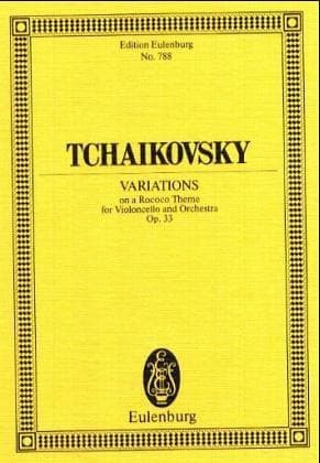 Tapa de Variations on a Rococo Theme, Op. 33