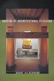 Tapa de Origins of architectural pleasure