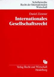 Tapa de Internationales Gesellschaftsrecht