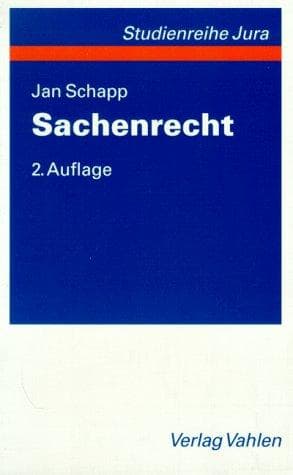 Tapa de Sachenrecht
